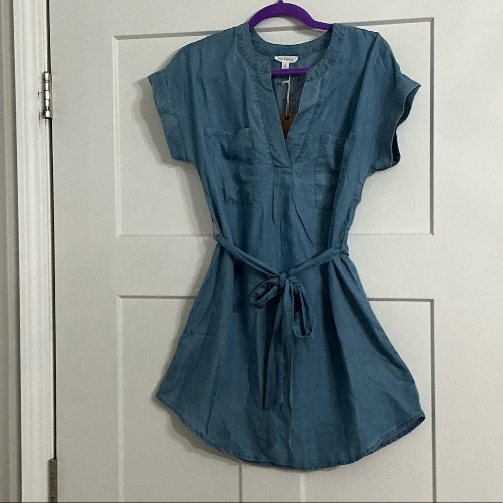 Blu Pepper Chambray Tunic Dress